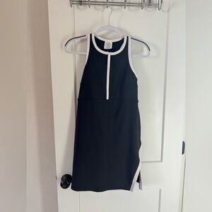 Sage Black and White Mini Dress